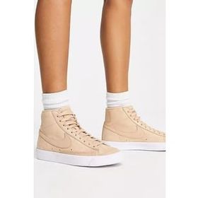 Nike Blazer Mid Premium Bilekli Bej Günlük Kadın Spor Ayakkabı