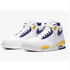 Nike BQ4212-102 Legacy Flight 89 Lakers Beyaz Erkek Spor Ayakkabı