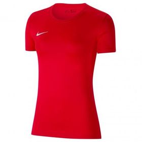 Nike BV6728-657 Kırmızı W Nk Dry Park Vıı Jsy Ss Kadın T-Shirt