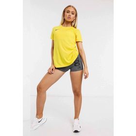 Nike BV6728-719 Dry Park VII Jsy Ss Kadın Sarı Futbol Tişört