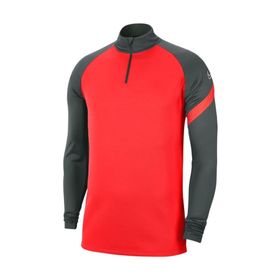Nike BV6916-635 Kırmızı Dri-Fit Academy Uzun Kollu Futbol Erkek T-Shirt
