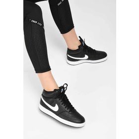 Nike CD5436-001 Court Vision Mid Siyah Kadın Günlük Ayakkabı
