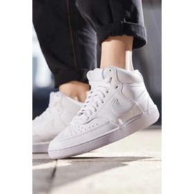 Nike CD5436-100 Court Vision Mid Yarım Boğazlı Sneaker Kadın Spor Ayakkabı