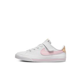 Nike Court Legacy erkek çocuk spor ayakkabısı, Siyah Beyaz Gum Açık Kahverengi, 36.5 EU