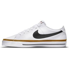Nike Court Legacy erkek çocuk spor ayakkabısı, Siyah Beyaz Gum Açık Kahverengi, 36.5 EU