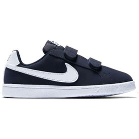 Nike Court Royale Leather Sneaker Hakiki Deri Bantlı Cırtlı Lacivert Unisex Çocuk Spor Ayakkabı