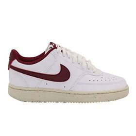 Nike Court Vision Low Next Nature DH3158-106 Beyaz Bordo Unisex Spor Ayakkabı