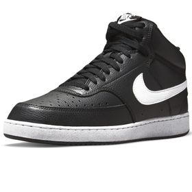 Nike Court Vision Mid Next Nature Siyah Beyaz Siyah Erkek Sneaker Ayakkabı