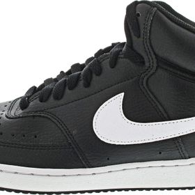 Nike Court Vision Mid Next Nature Siyah Beyaz Siyah Erkek Sneaker Ayakkabı