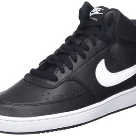Nike Court Vision Mid Next Nature Siyah Beyaz Siyah Erkek Sneaker Ayakkabı