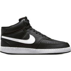 Nike Court Vision Mid Sneaker Bilekli Günlük Siyah Spor Ayakkabı