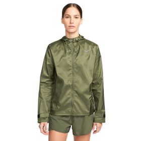 Nike CU3217-222 W NK ESSENTIAL JACKET Kahve Kapüşonlu Kadın İnce Mont
