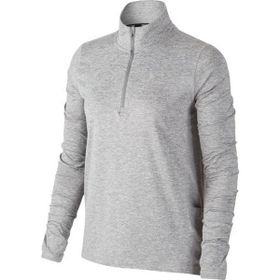 Nike CU3220-084 Dri-Fit Element Top Hz Kadın Gri Koşu Uzun Kollu T-shirt