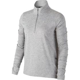Nike CU3220-084 Dri-Fit Element Top Hz Kadın Gri Koşu Uzun Kollu T-shirt
