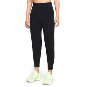 Nike CU4611-010 W Nk Bliss Luxe Mr Yüksek Bel Normal Kalıp Düz Siyah Kadın Eşofman Altı