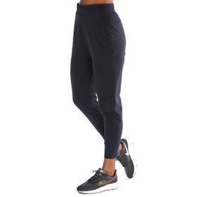 Nike CU4611-010 W Nk Bliss Luxe Mr Yüksek Bel Normal Kalıp Düz Siyah Kadın Eşofman Altı