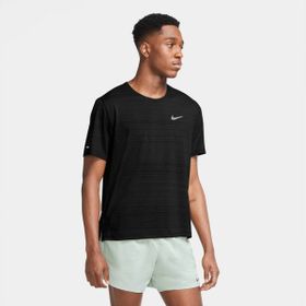 Nike CU5992-010 Siyah Df Miler Top Ss Koşu Erkek T-Shirt