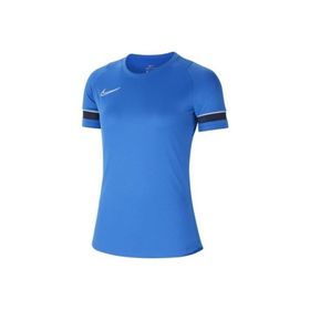 Nike CV2627-463 Kadın W Nk Df Acd21 Top Ss Kadın Mavi Futbol Tişört