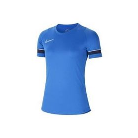 Nike CV2627-463 Kadın W Nk Df Acd21 Top Ss Kadın Mavi Futbol Tişört