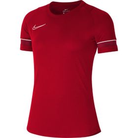 Nike CV2627-657 W Nk Df Acd21 Top Ss Kadın Kırmızı Futbol Tişört