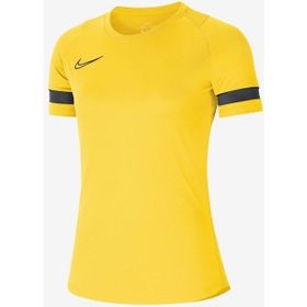 Nike CV2627-719 Kadın W Nk Df Acd21 Top Ss Kadın Sarı Futbol Tişört