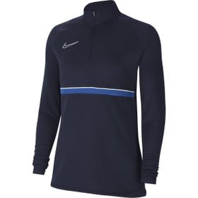 Nike CV2653-453 Kadın Dri-Fit Academy Kadın Mavi Futbol Uzun Kollu Tişört