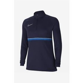 Nike CV2653-453 Kadın Dri-Fit Academy Kadın Mavi Futbol Uzun Kollu Tişört