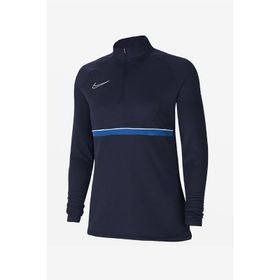 Nike CV2653-453 Kadın Dri-Fit Academy Kadın Mavi Futbol Uzun Kollu Tişört
