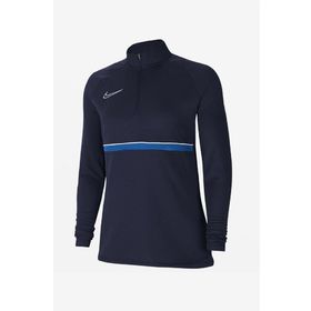 Nike CV2653-453 Kadın Dri-Fit Academy Kadın Mavi Futbol Uzun Kollu Tişört