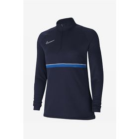Nike CV2653-453 Kadın Dri-Fit Academy Kadın Mavi Futbol Uzun Kollu Tişört