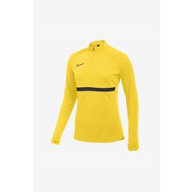 Nike CV2653-719 W Nk Df Acd21 Dril Top Kadın Sarı Futbol Uzun Kollu Tişört