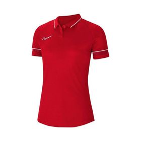 Nike CV2673-657 Kadın Dri-Fit Academy Kadın Kırmızı Futbol Polo Tişört