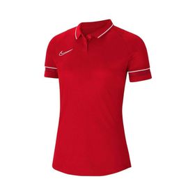 Nike CV2673-657 Kadın Dri-Fit Academy Kadın Kırmızı Futbol Polo Tişört