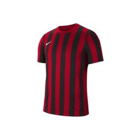 Nike CW3813-658 Dri-Fit Striped Division IV Kırmızı Spor Erkek T-Shirt