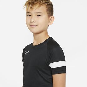Nike CW6103-010 Y Nk Df Acd21 Top Ss Çocuk Siyah Futbol Tişört