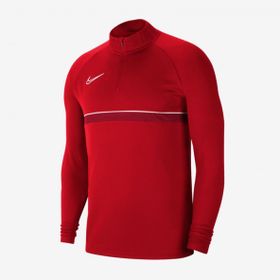 Nike CW6110-657 M Nk Df Acd21 Dril Top Erkek Kırmızı Futbol Uzun Kollu Erkek Tişört