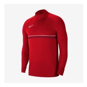 Nike CW6110-657 M Nk Df Acd21 Dril Top Erkek Kırmızı Futbol Uzun Kollu Erkek Tişört