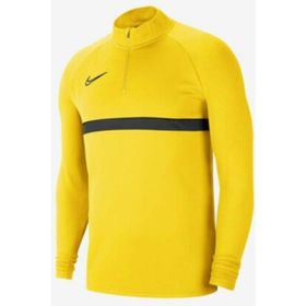 Nike CW6110-719 M Nk Df Acd21 Dril Top Erkek Sarı Futbol Uzun Kollu Erkek Tişört