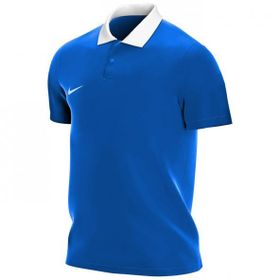 Nike CW6933-463 M Nk Df Park20 Polo Ss Polo Yaka Mavi Erkek T-Shirt