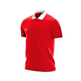 Nike CW6933-657 M Nk Df Park20 Polo Ss Polo Yaka Kırmızı Erkek T-Shirt