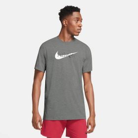 Nike Cw6950-063 Dri-Fıt Swoosh Training Gri Erkek T-shirt