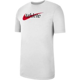 Nike CW6950-100 Dri-Fit Swoosh Beyaz Erkek Antrenman T-Shirt