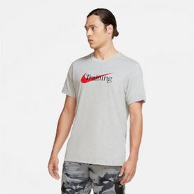 Nike CZ7989-063 Dri-Fit Swoosh Training Gri Erkek T-Shirt