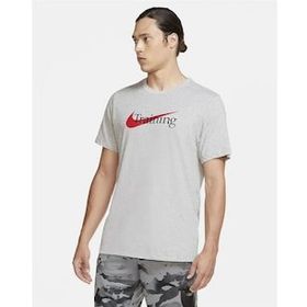 Nike CZ7989-063 Dri-Fit Swoosh Training Gri Erkek T-Shirt