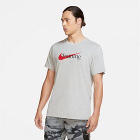 Nike CZ7989-063 Dri-Fit Swoosh Training Gri Erkek T-Shirt