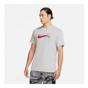 Nike CZ7989-063 Dri-Fit Swoosh Training Gri Erkek T-Shirt