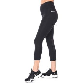 Nike CZ9238-010 Siyah Fast Mid-Rise Crop Running Leggings Kadın Tayt