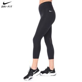 Nike CZ9238-010 Siyah Fast Mid-Rise Crop Running Leggings Kadın Tayt