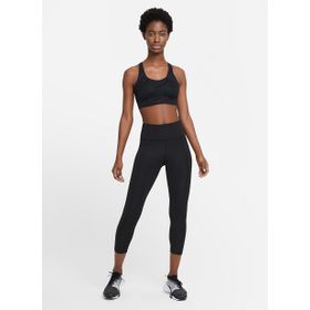 Nike CZ9238-010 Siyah Fast Mid-Rise Crop Running Leggings Kadın Tayt