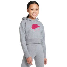 Nike DA1173-091 G Nsw Air Ft Crop Hoodie Hbr Siyah Kız Çocuk Sweatshirt